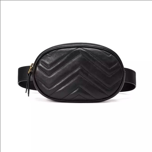 LAST ONE BLACK leather FANNY PACK - Picture 4 of 8